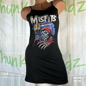 Misfits inspired spaghetti strap Mini Skirt